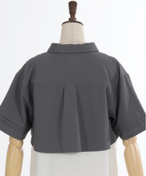 ブラウス シャツ フラップボクシーシャツ レディース axes femme POETIQUE（アクシーズファムポエティック）の