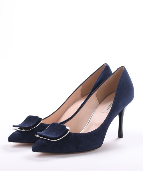 スクエア バックル パンプス 7㎝ヒール 3色 韓国 デザイン 上品 SEVEN TWELVE THIRTY パンプス LovelyWalk スクエアバックル