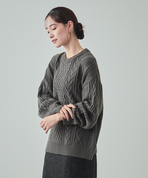 SHOO・LA・RUE ニット セーター 「洗える/毛玉レス」ほっこり