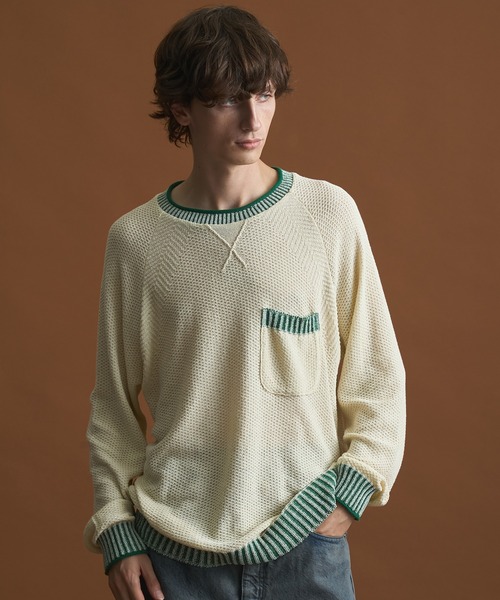 最終お値下げ♡新品♡BRIEFING WR CREWNECK KNIT PUBLIC TOKYO（パブリックトウキョウ） セーター ニット ラグラン