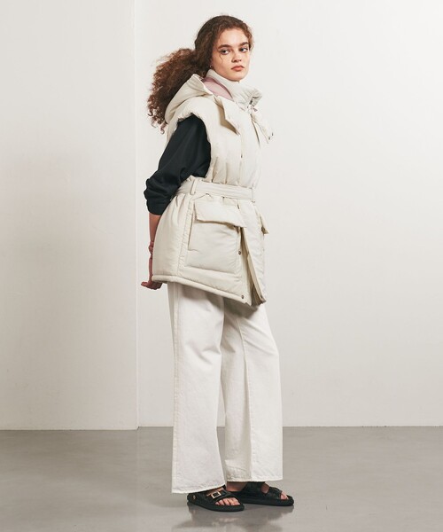ベスト ジレ 「別注」「TANAKA for TO UNITED ARROWS」ナカワタ フードベスト レディース TANAKA ベスト ジレ 「別注」「TANAKA for TO UNITED ARROWS