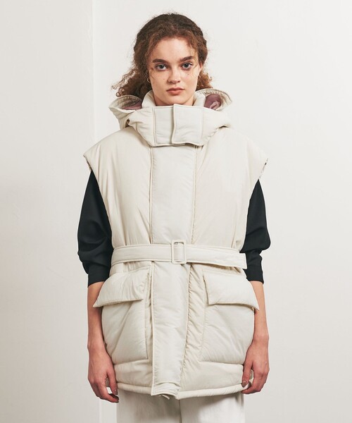 ベスト ジレ 「別注」「TANAKA for TO UNITED ARROWS」ナカワタ フードベスト レディース TANAKA ベスト ジレ 「別注」「TANAKA for TO UNITED ARROWS