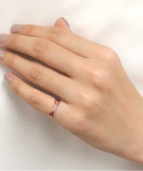 va vendome aoyama 指輪 リング K10PG ダイヤモンド ピンキーリング