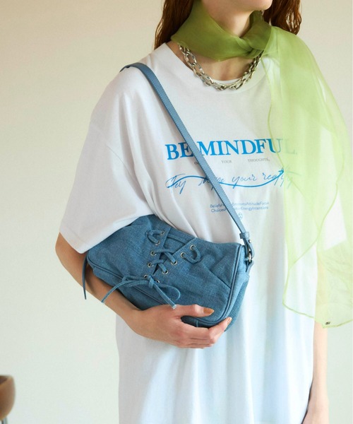 MAISONSPECIAL ショルダーバッグ MAISON SPECIAL ショルダーバッグ バッグ Lace Up Denim Saddle