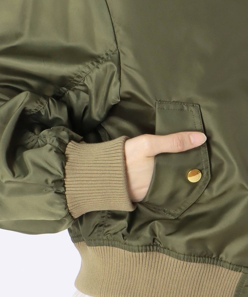 Cepica（セピカ） ma1 ma-1 「RISLEY」肩掛けMA-Iブルゾン レディース