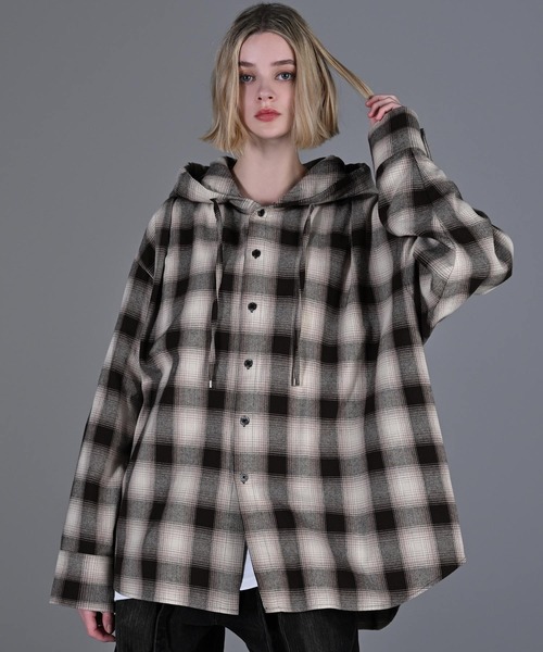 ADRER シャツ over size shirt parker / オーバーサイズシャツ
