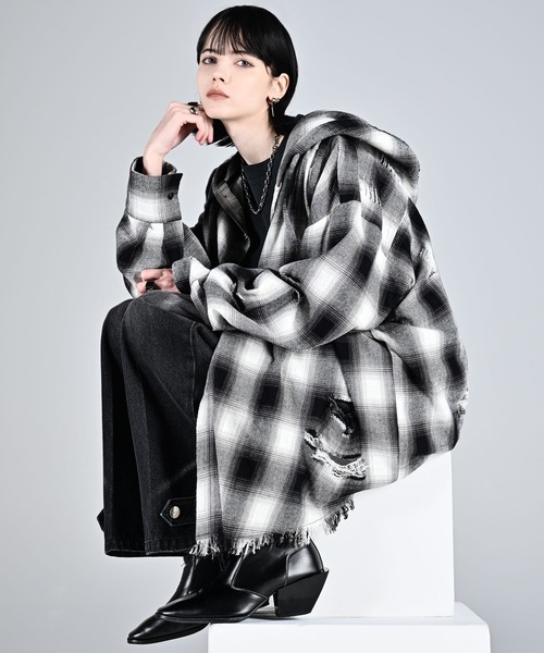 ADRER シャツ over size shirt parker / オーバーサイズシャツ