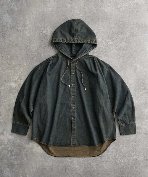 ADRER（アドラー） シャツ over size shirt parker / オーバーサイズ