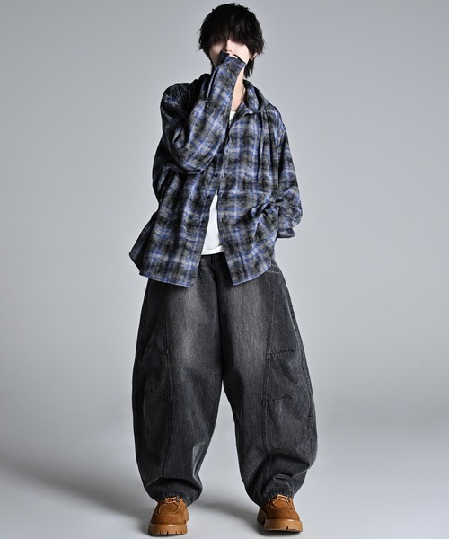 ADRER（アドラー） シャツ over size shirt parker / オーバーサイズ