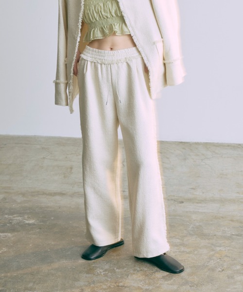 EN NEUME パンツ 「Set Up」Tweed Easy Pants レディース : ZOZOTOWN