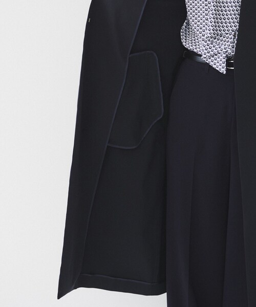 新品♡UNTITLED♡アンタイトル♡ジャケット黒♡39600円♡S♡コート UNTITLED（アンタイトル） ノーカラーコート コート 「撥水」コットン