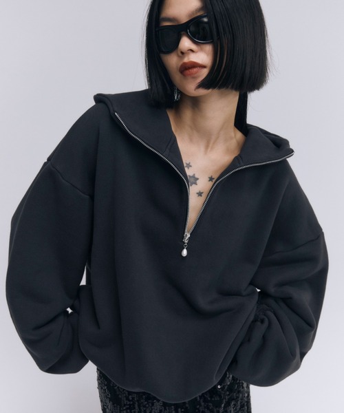 スウェット ZIPUP HOODIE/ジップアップフーディー レディース 