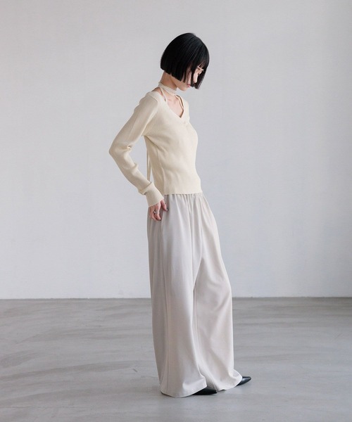 LOWRYS FARM（ローリーズファーム） パンツ ギャザーワイドイージー