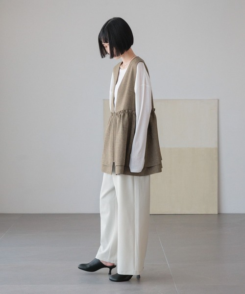 LOWRYS FARM（ローリーズファーム） パンツ ギャザーワイドイージー