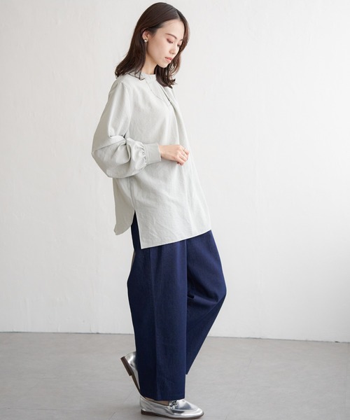 rika専用 ikka パンツ フロントタックワイドパンツ レディース : ZOZOTOWN