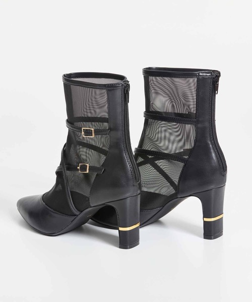 Noela チュールドッキングブーツ　メッシュブーツ Noela ブーツ チュールドッキングブーツ レディース : ZOZOTOWN
