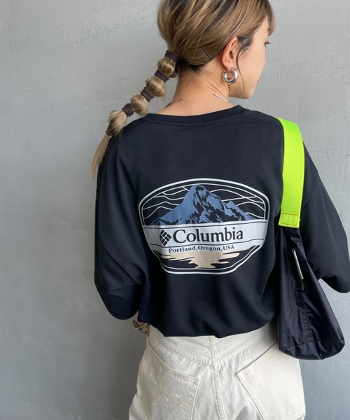 tシャツ 「WEB限定」「Columbia/コロンビア」 SUNRISE STRAIT OFZ バックプリントTシャツ レディース メンズ Columbia tシャツ 「WEB限定」「Columbia/コロンビア」 SUNRISE
