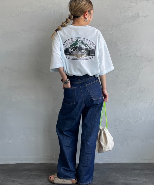 tシャツ 「WEB限定」「Columbia/コロンビア」 SUNRISE STRAIT OFZ バックプリントTシャツ レディース メンズ Columbia tシャツ 「WEB限定」「Columbia/コロンビア」 SUNRISE