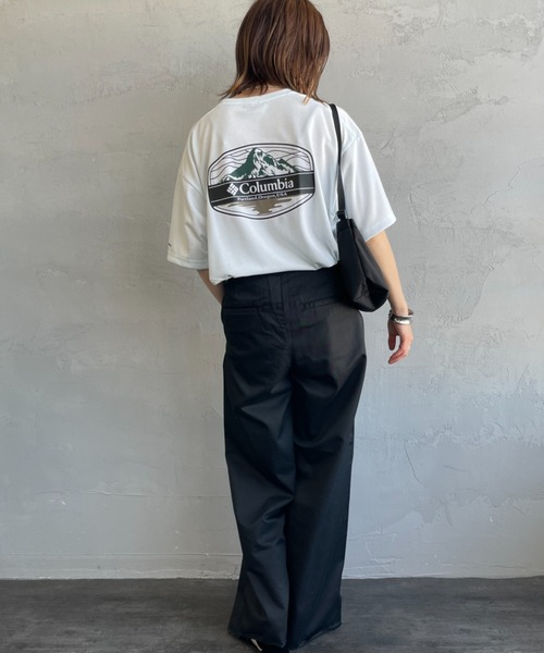 tシャツ 「WEB限定」「Columbia/コロンビア」 SUNRISE STRAIT OFZ バックプリントTシャツ レディース メンズ Columbia tシャツ 「WEB限定」「Columbia/コロンビア」 SUNRISE
