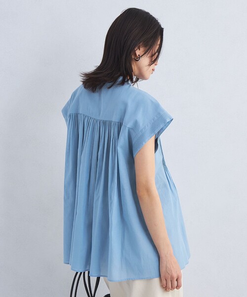 ブラウス シャツ 「size SHORTあり」ボイル ピンタック ブラウス レディース green label relaxing ブラウス シャツ 「size SHORTあり