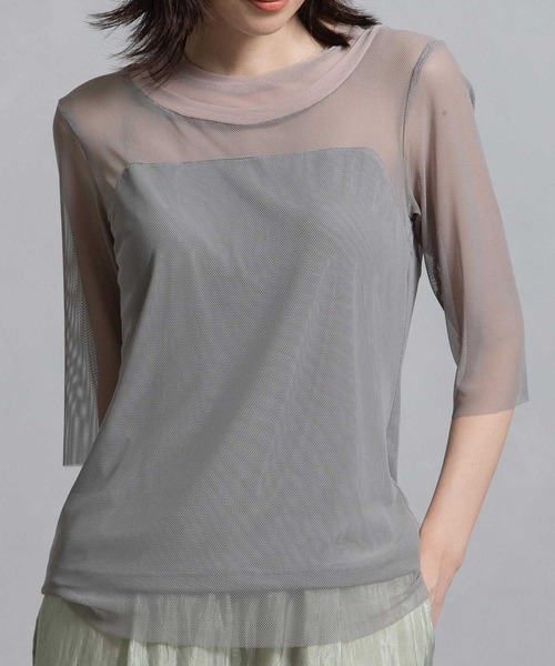 MARECHAL TERRE tシャツ シアーレイヤードトップス レディース
