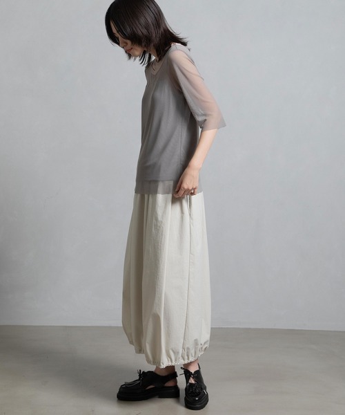 MARECHAL TERRE tシャツ シアーレイヤードトップス レディース