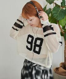ニット セーター WEGO/「25年春夏新作」ナンバリングメッシュショートニット レディース｜ZOZOTOWN Yahoo!店
