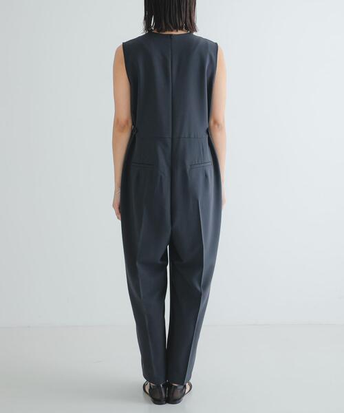 URBAN RESEARCH サロペット オーバーオール Uネックタック