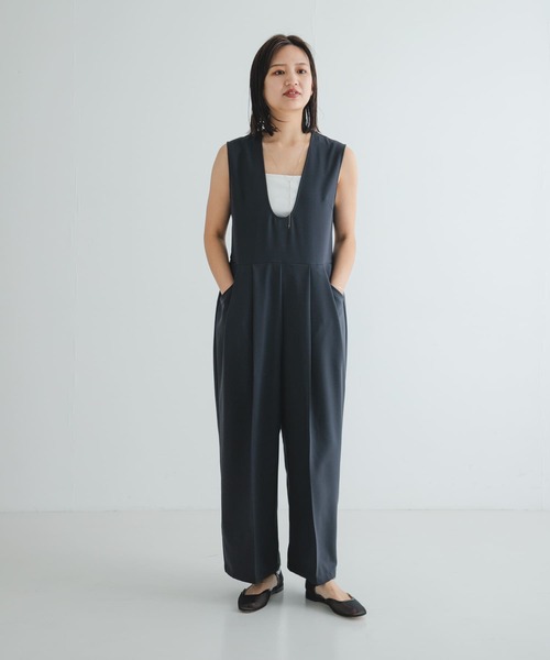 URBAN RESEARCH サロペット オーバーオール Uネックタック