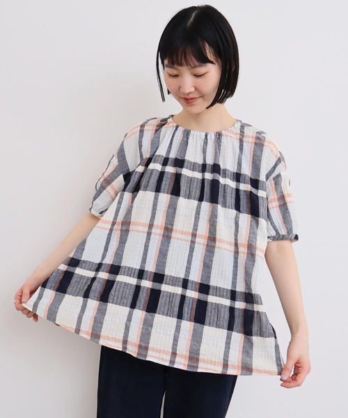 l'atelier du savon（アトリエドゥサボン） ブラウス シャツ ○高島