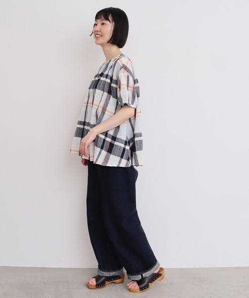 l'atelier du savon（アトリエドゥサボン） ブラウス シャツ ○高島