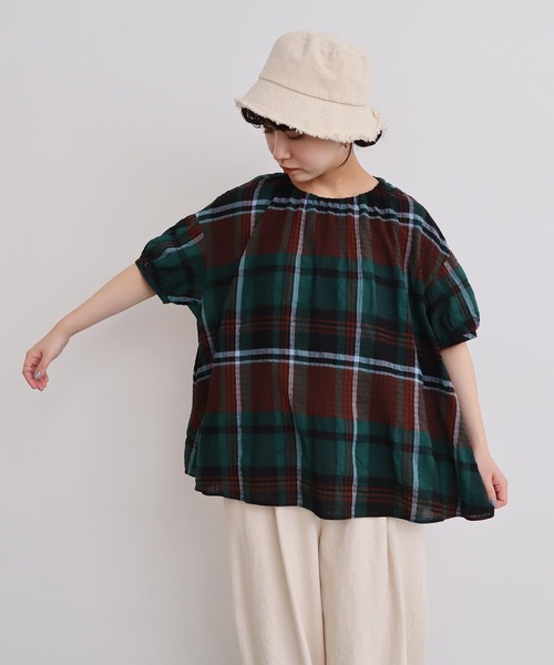 l'atelier du savon（アトリエドゥサボン） ブラウス シャツ ○高島