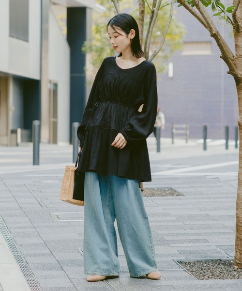 LAKOLE(ラコレ) チュニック 2WAYドロストチュニック / 321405 LAKOLE(ラコレ) チュニック 2WAYドロストチュニック / 321405