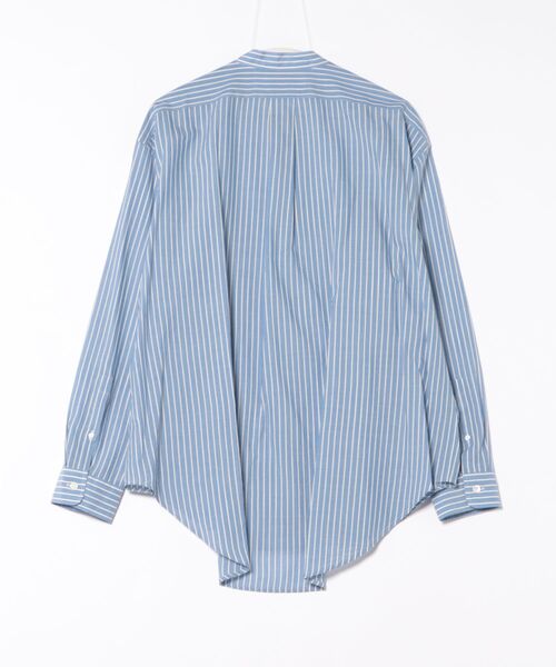 ブラウス シャツ STAND COLLAR DADDY SHIRT スタンドカラー シアー ダディシャツ レディース メンズ THE SHINZONE ブラウス シャツ STAND COLLAR DADDY SHIRT