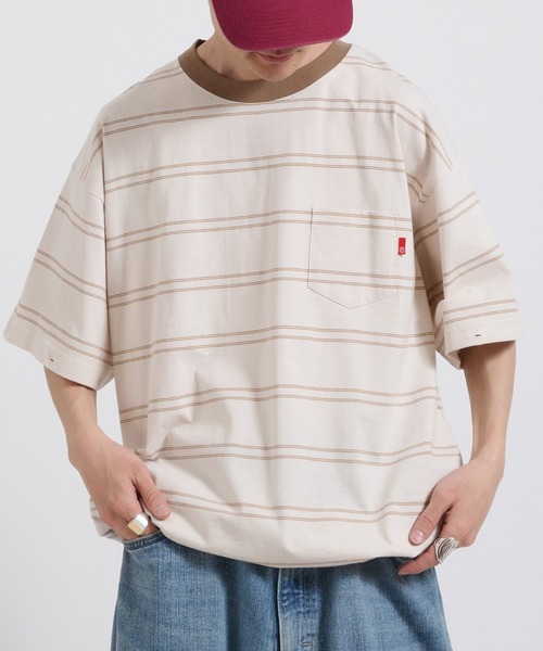 Perushu tシャツ 2way border long tshirt 2way ボーダーロンT メンズ