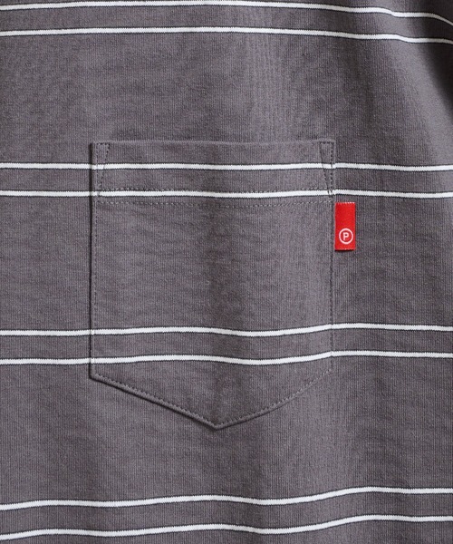Perushu tシャツ 2way border long tshirt 2way ボーダーロンT メンズ
