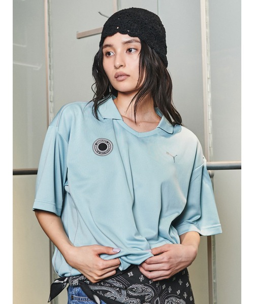 ブラウス シャツ PUMA UNGRID FOOTBALL SHIRTS レディース