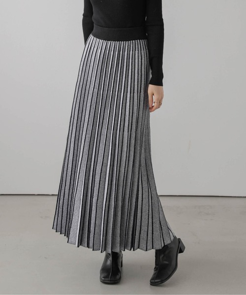 「La-gemme」 ニットスカート フリー ブラウン レディース_画像4