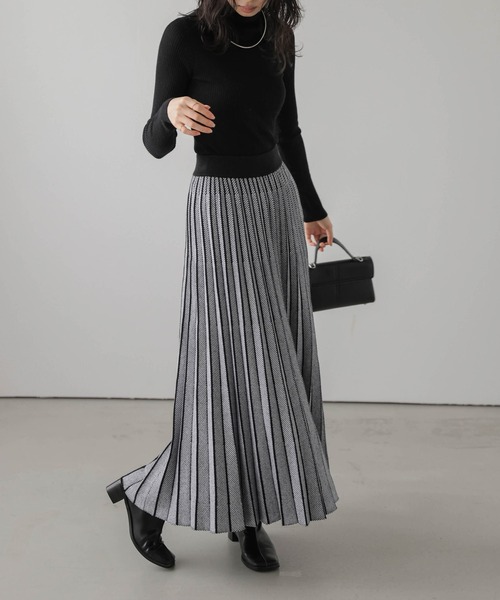 「La-gemme」 ニットスカート フリー ブラウン レディース_画像5