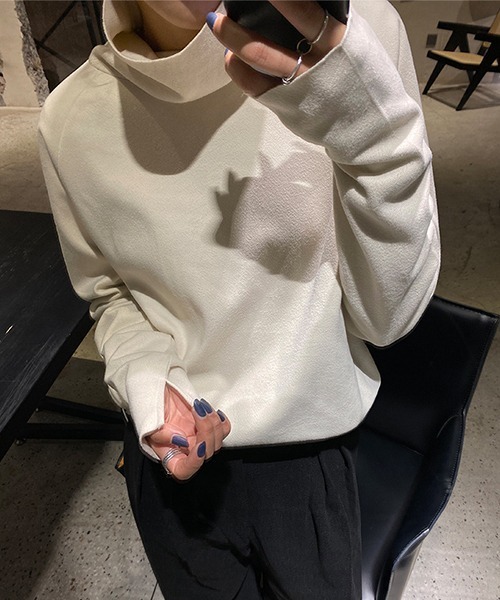 「chuclla」 タートルネックニット FREE アイボリー レディース_画像3