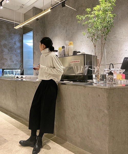 「chuclla」 タートルネックニット FREE アイボリー レディース_画像4