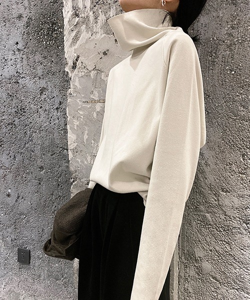 「chuclla」 タートルネックニット FREE アイボリー レディース_画像7