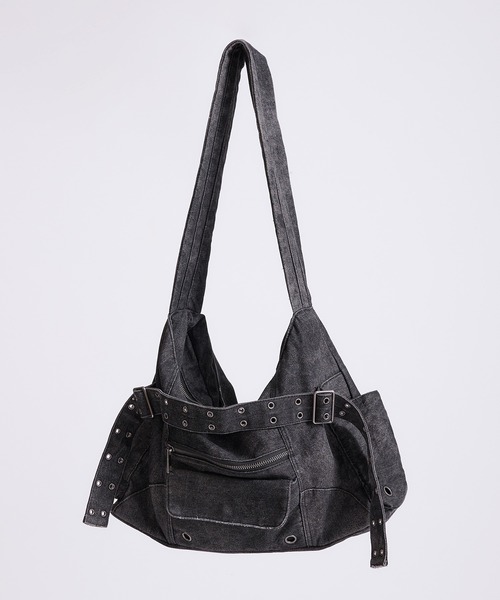 ANDER HUNK ショルダーバッグ Overdyed Denim Bag/オーバーダイ