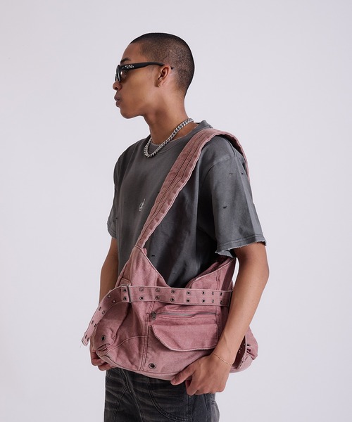 ANDER HUNK ショルダーバッグ Overdyed Denim Bag/オーバーダイ