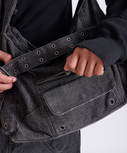 ANDER HUNK オーバーダイデニムバッグ ANDER HUNK ショルダーバッグ Overdyed Denim Bag/オーバーダイ