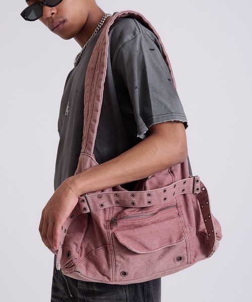 ANDER HUNK オーバーダイデニムバッグ ANDER HUNK ショルダーバッグ Overdyed Denim Bag/オーバーダイ