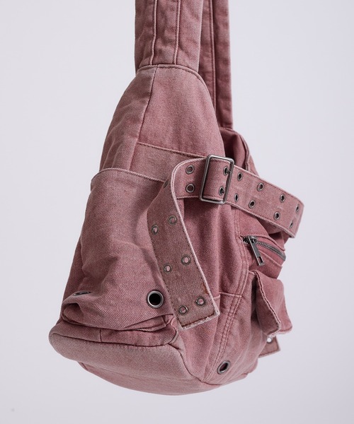 ANDER HUNK オーバーダイデニムバッグ ANDER HUNK ショルダーバッグ Overdyed Denim Bag/オーバーダイ