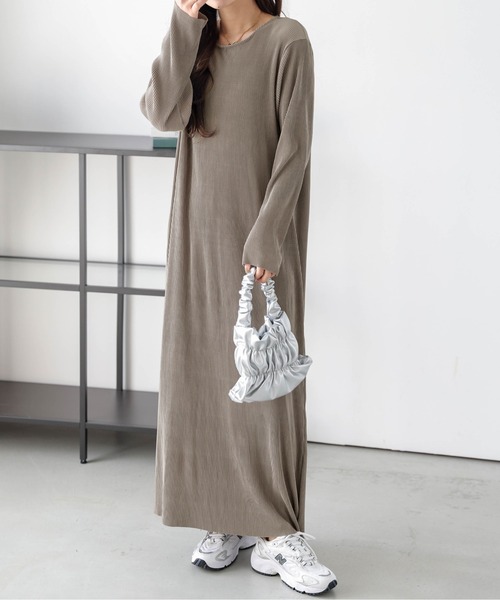 BUBBLES ガーリープリーツワンピース bubbles ガーリープリーツワンピース グレー S バブルス ガーリー