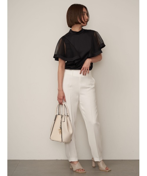 「FRAY I.D」 半袖ブラウス ONE SIZE ベージュ レディース FRAY I.D 「FRAY I.D」 半袖ブラウス ONE SIZE ベージュ