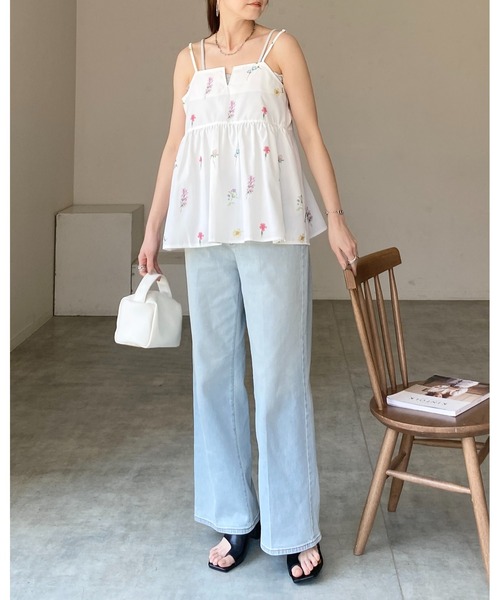 She's Closet セットアップ 花柄フラワープリントキャミソール